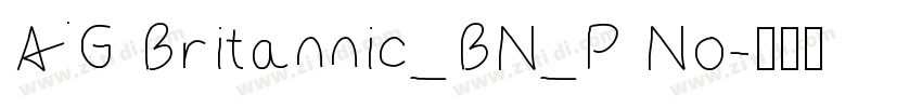 AG Britannic_BN_P No字体转换